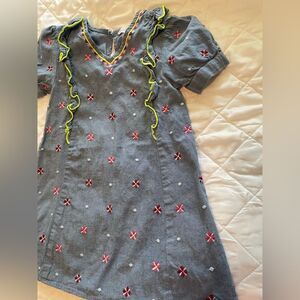 EGG New York Chambray Embroidered Dress Size 4T